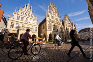 Foto: Historische Rathaus in Münster. Copyright Foto Oliver Franke, Tourismus NRW e.V.